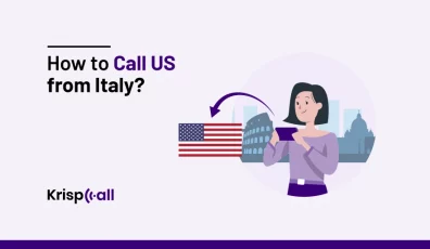 How to call US from Italy