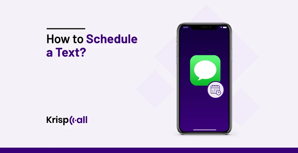 How to schedule a text?