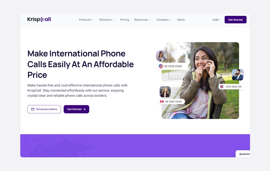 KrispCall Free International Call App