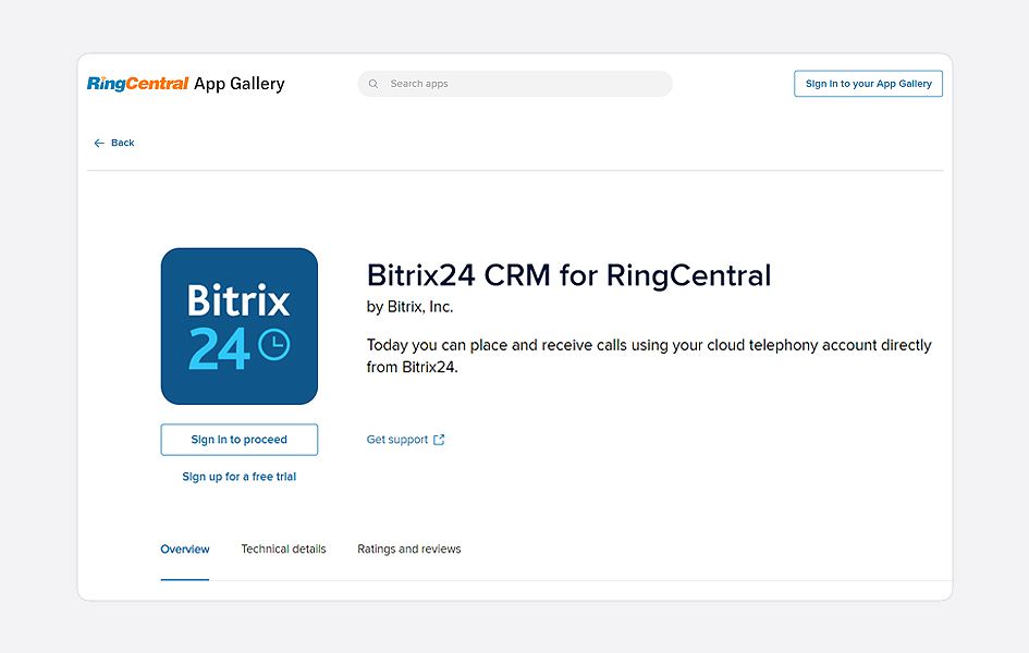 Ringcentral Bitrix24 Integration
