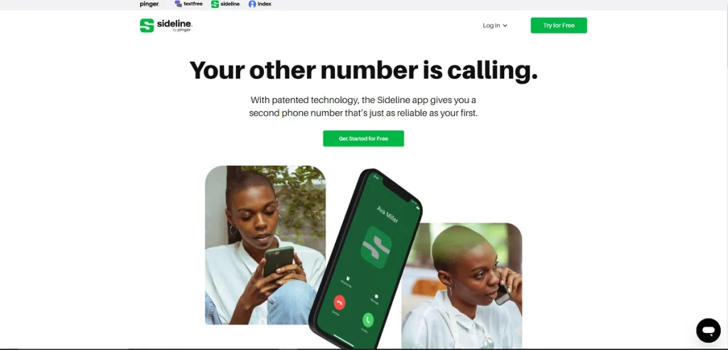 Sideline as alternative to change your phone number