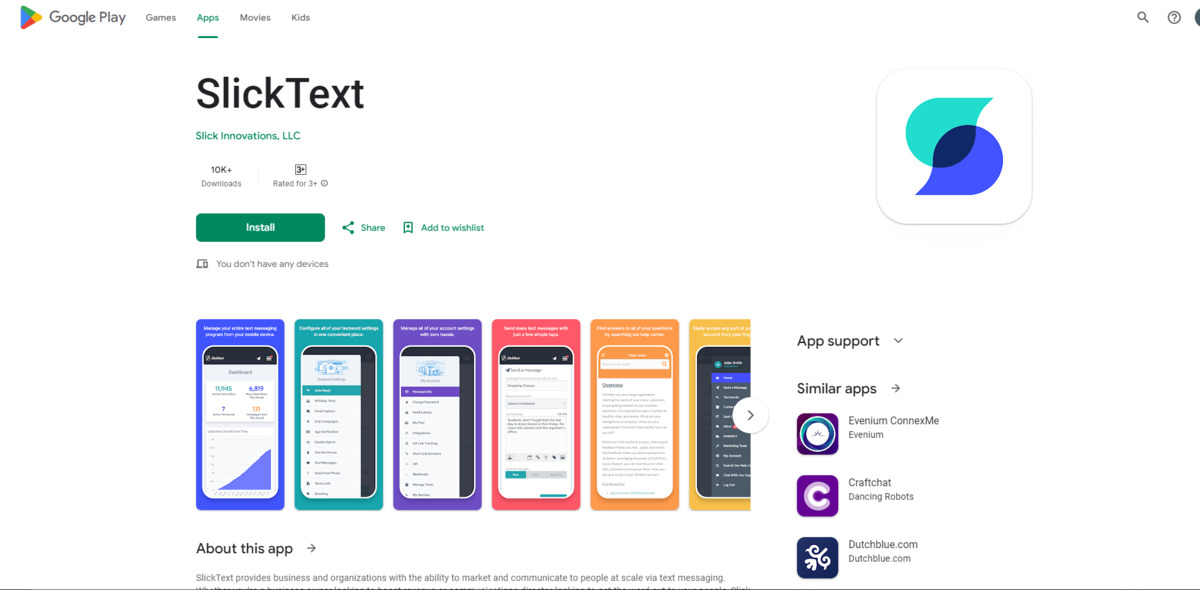 Slick Text as group messaging app