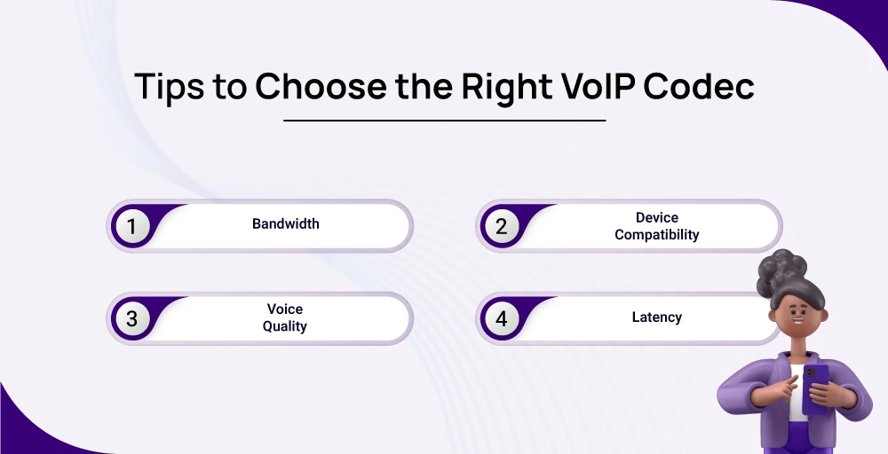 Tips to choose the right VoIP codec
