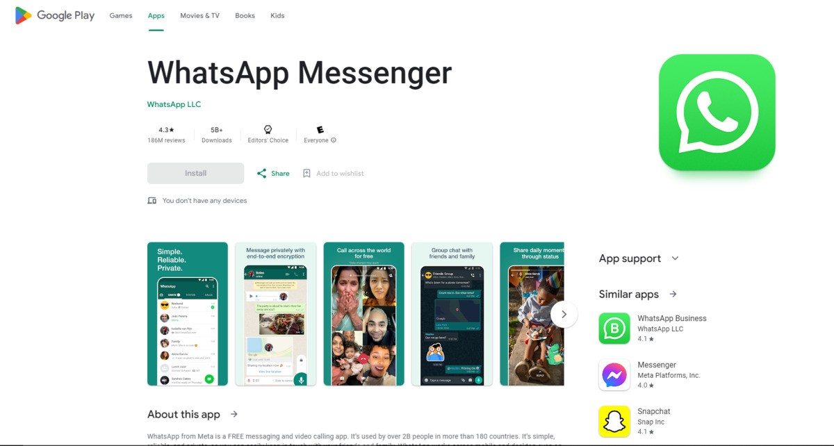 WhatsApp as group messaging tool