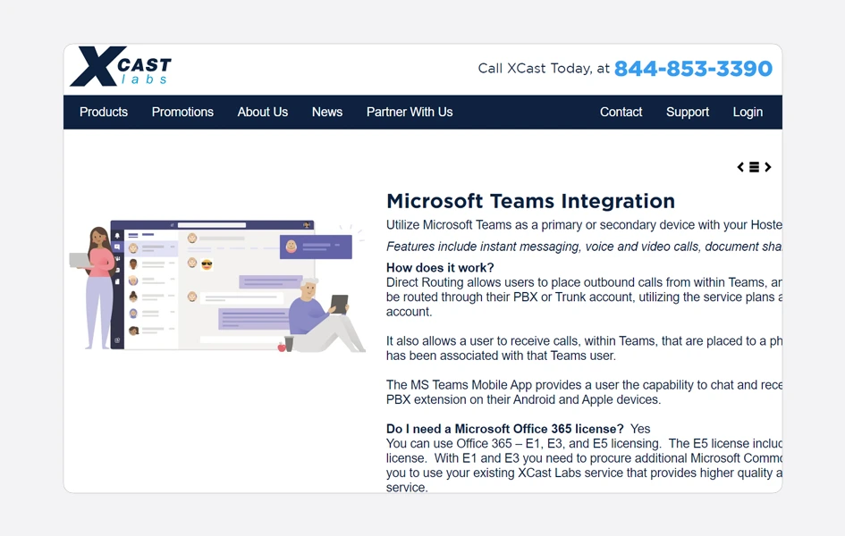 Xcastlabs Microsoft Teams Integration