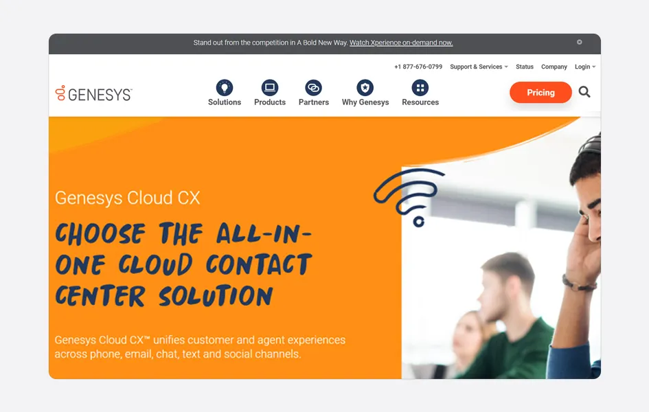 genesys cloud cx call center data analytics software