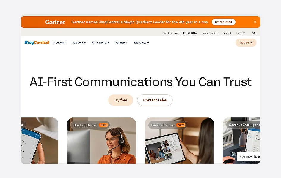 RingCentral for voip phone systems 