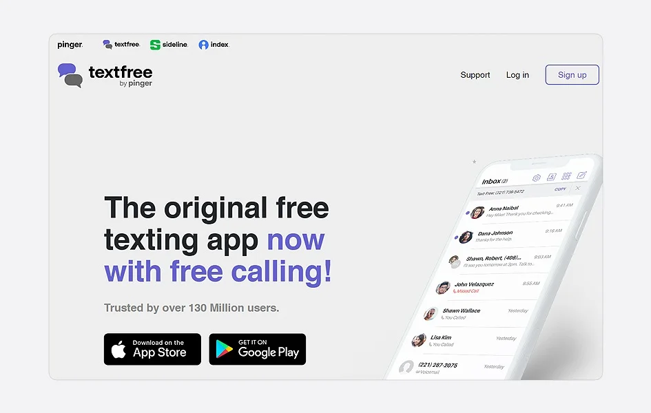 Textfree free business number provider
