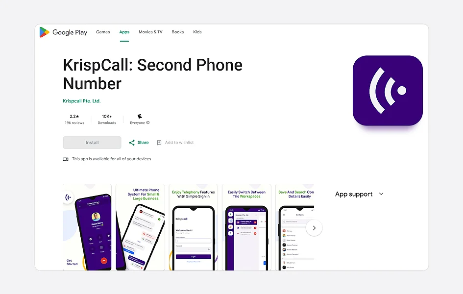 KrispCall reliable VoIP platform for text messaging or SMS