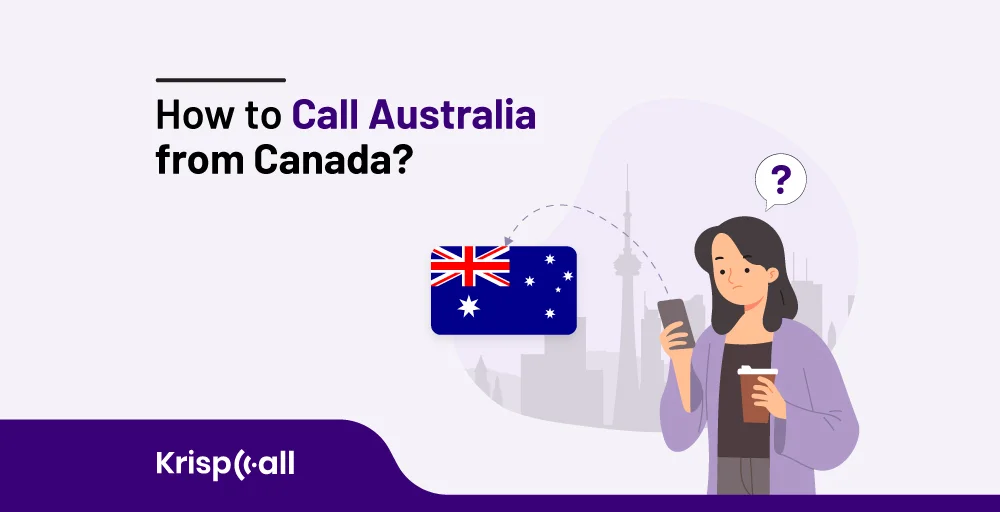 How to call Australia from Canada