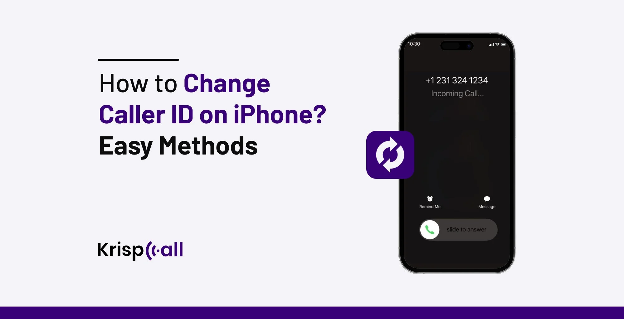 How to Change Caller ID on iPhone easy methods