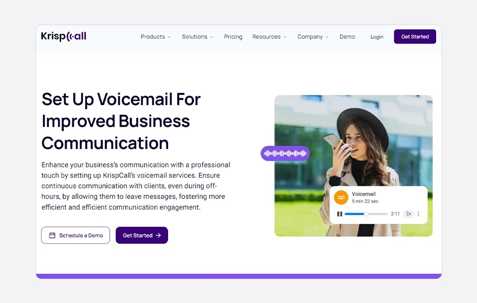KrispCall A Better Way to Set up Voicemail Greetings