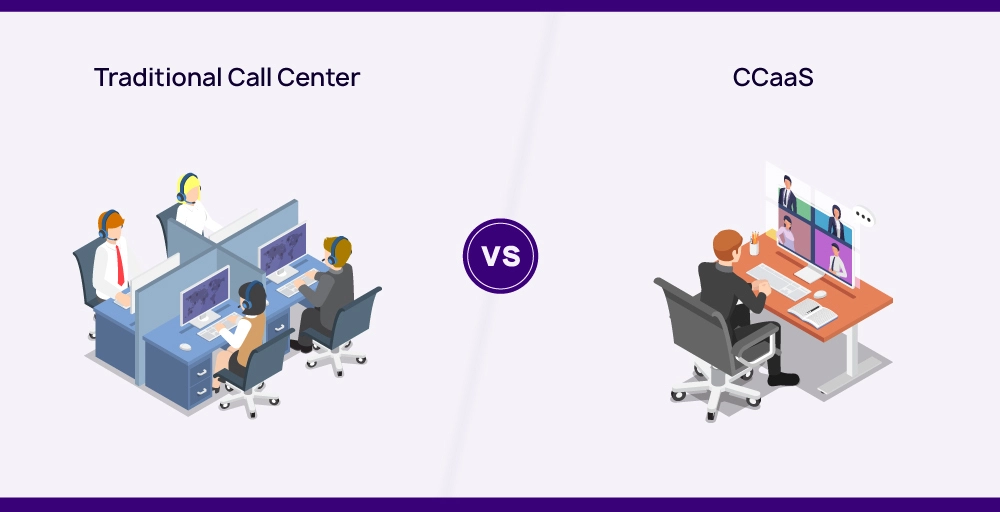traditional call center vs ccaas