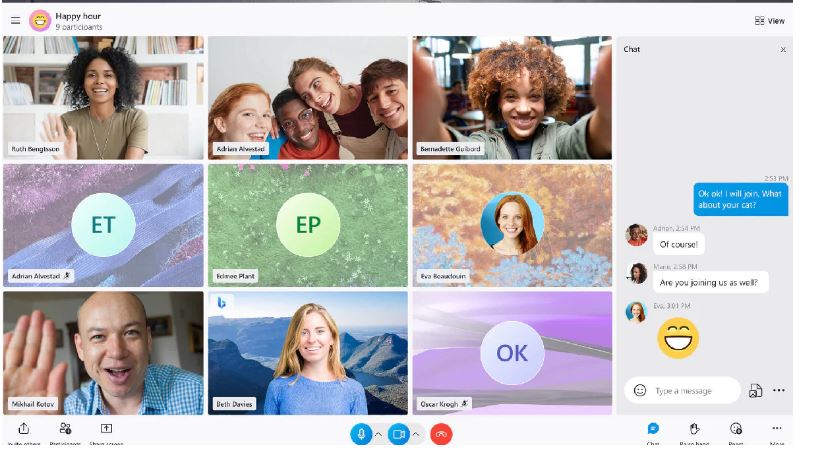 Skype as communication platforms
