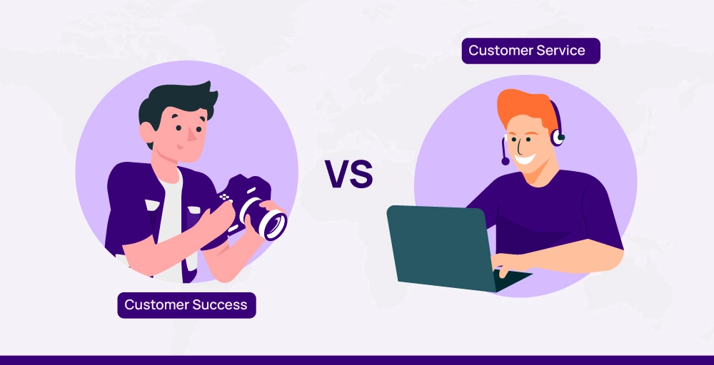 Difference between Customer service and customer success
