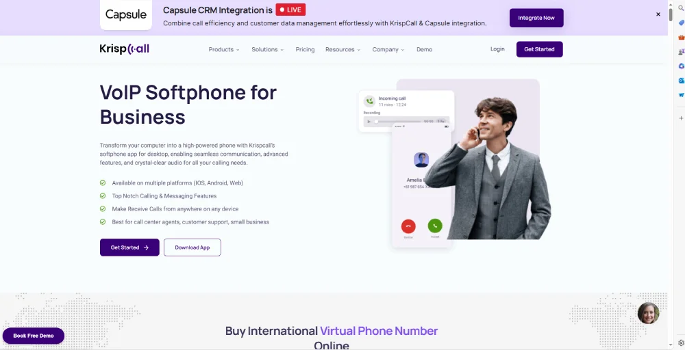 Enhance Your Business Calls with KrispCall SoftPhone Integration