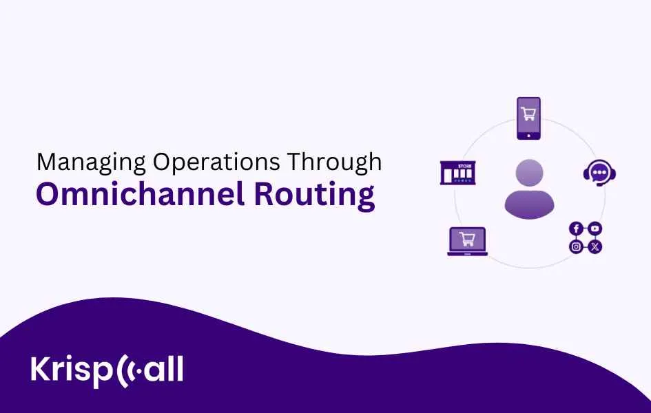 Managing operations through omnichannel routing