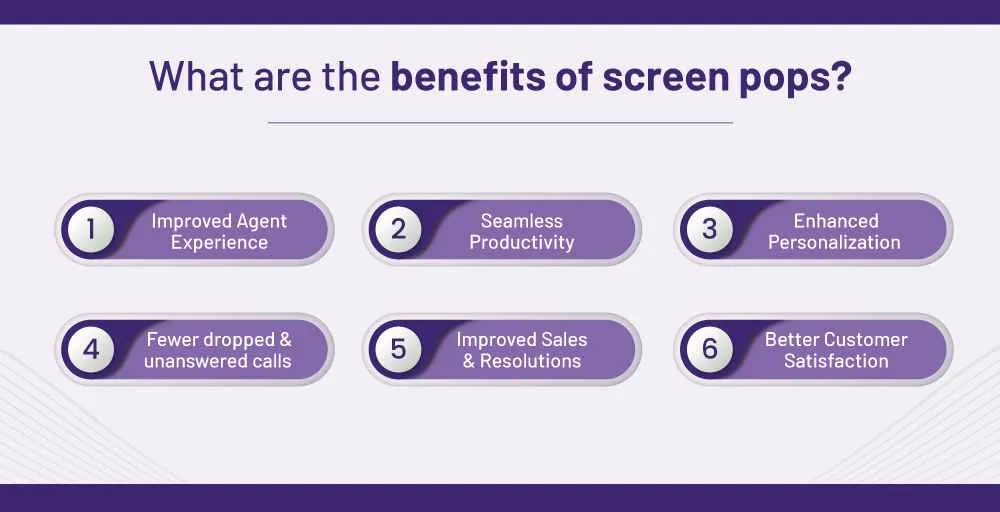What are the benefits of screen pops