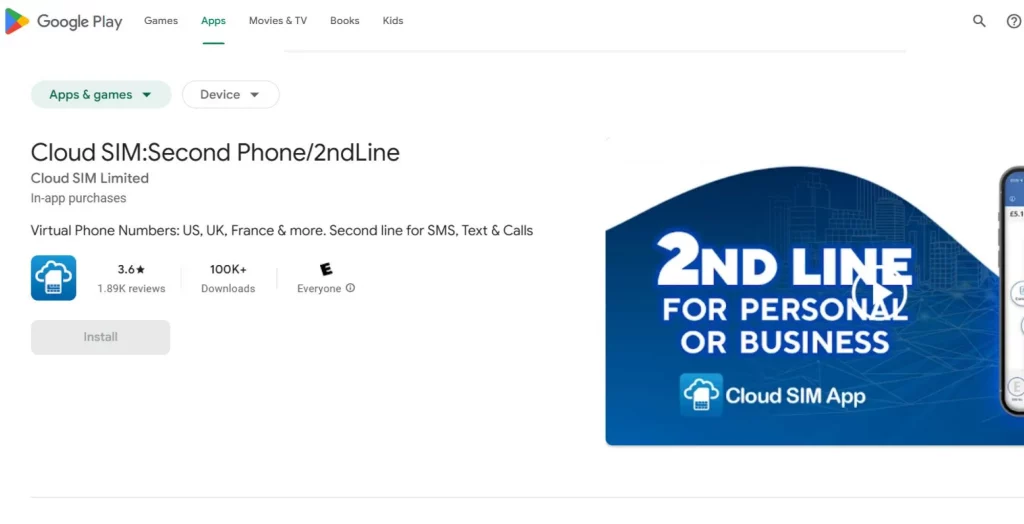 cloud SIM app