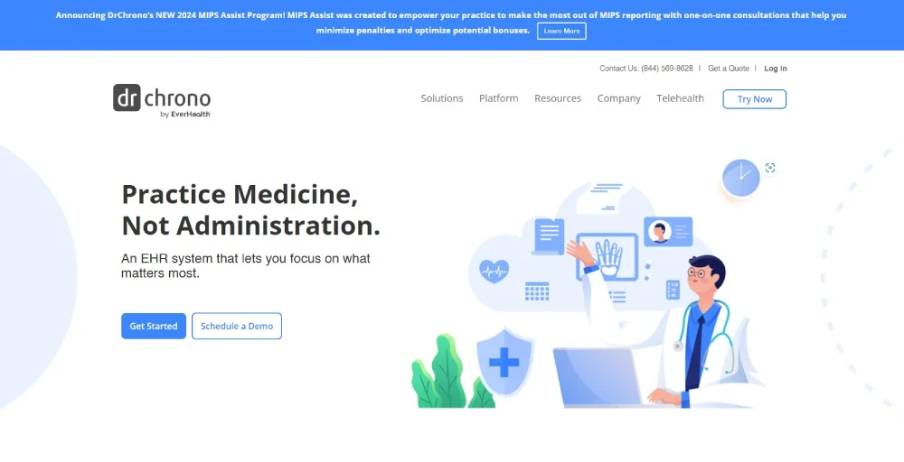 DrChrono CRM for healthcare