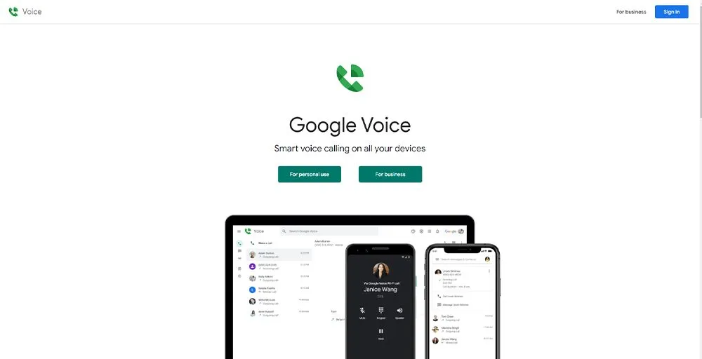 Google Voice Landline Phone Service Provider