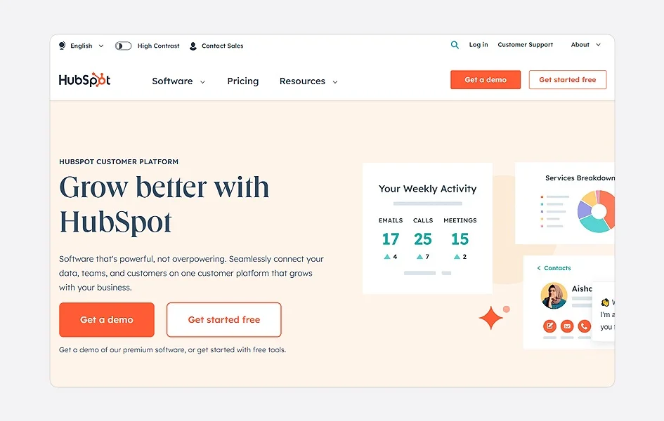 Hubspot value proposition examples