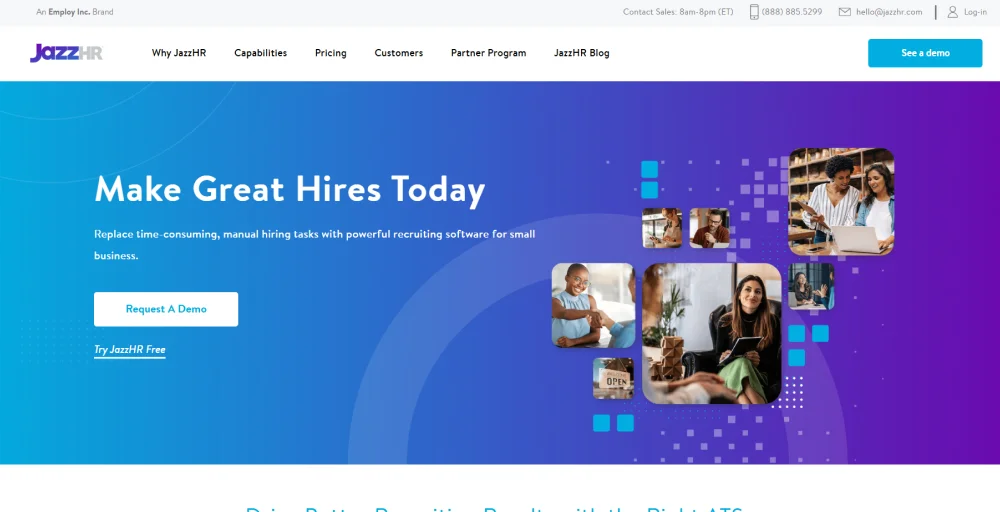 JazzHR staffing and recruiting crm