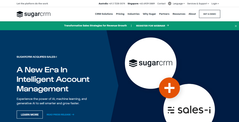 Sugar CRM as CRM platform for customer service