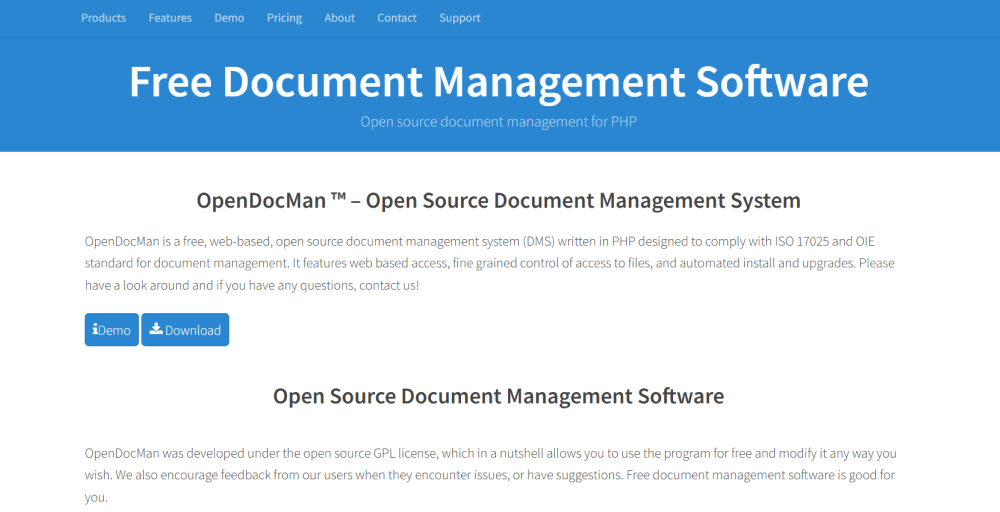 free document management software