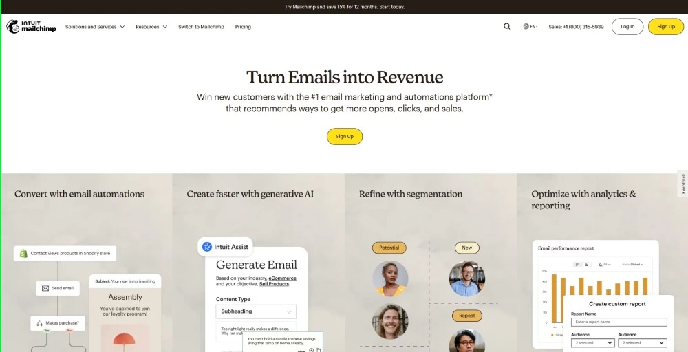 MailChimp Best Ecommerce Email Marketing Software
