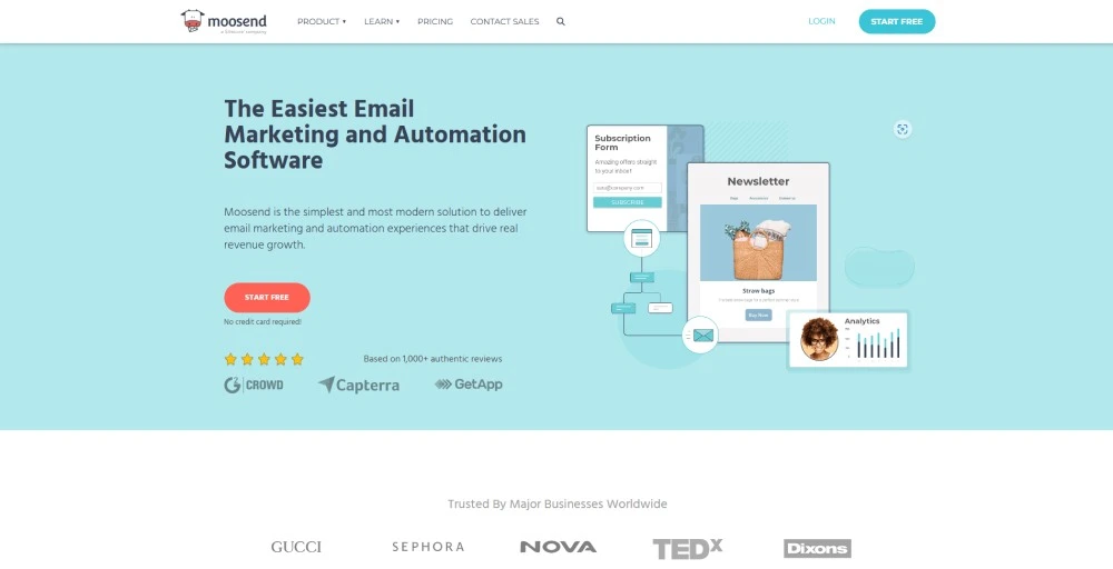 Moosend Ecommerce Email Marketing Software