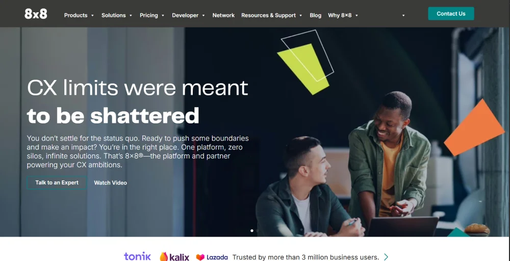 8×8 contact center software solutions