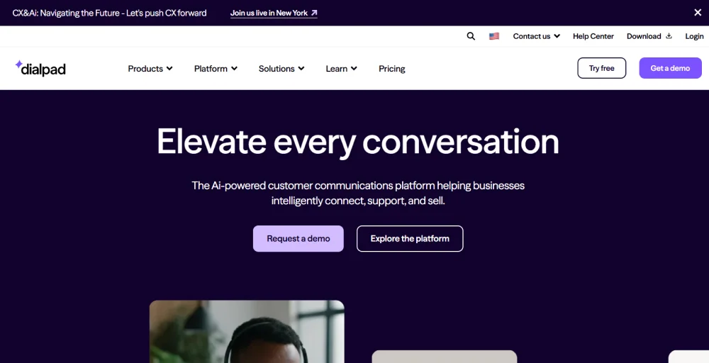 dialpad contact center software
