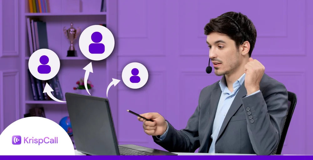 feature image of outgoing calls in call center