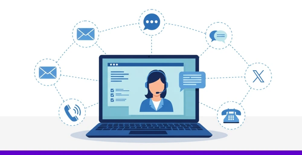 Multichannel contact Center with Customer Support