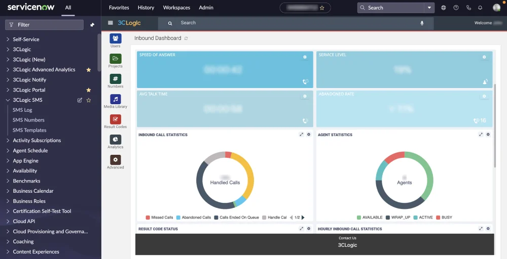 3clogic dashboard screenshot