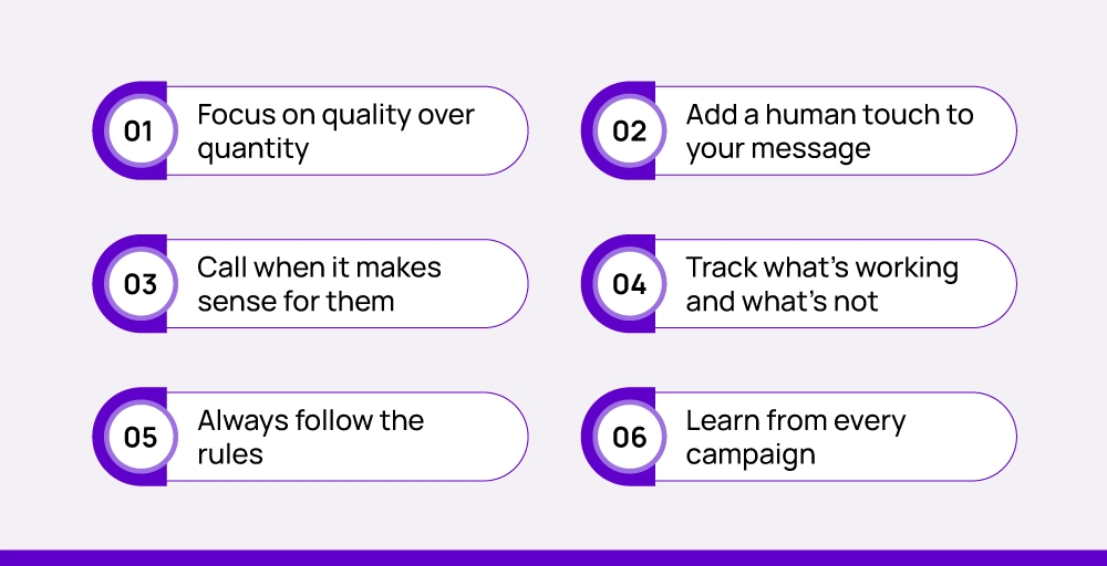 6 Best practices for automated outbound calling