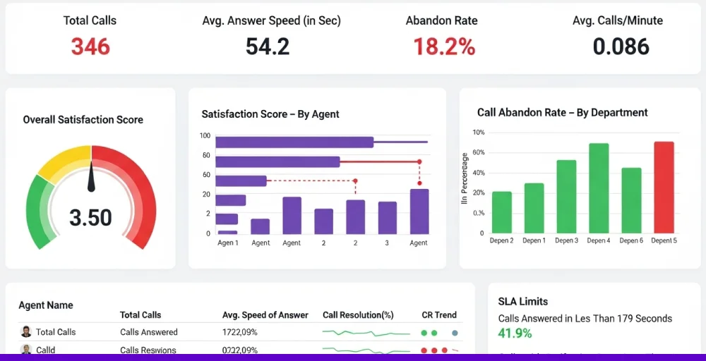 How to design an effective call center dashboard