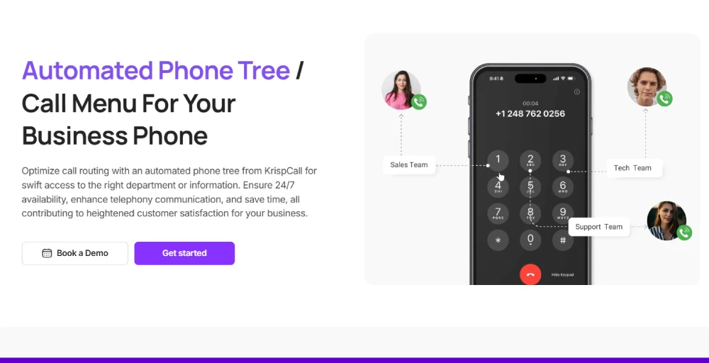 Interactive Voice Response IVR feature