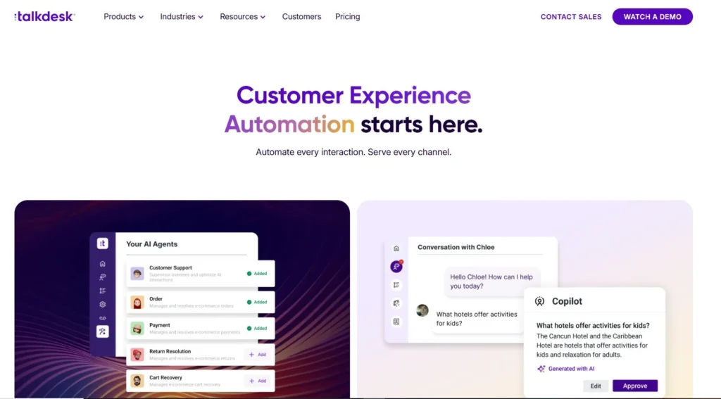 Talkdesk as ccaas platform