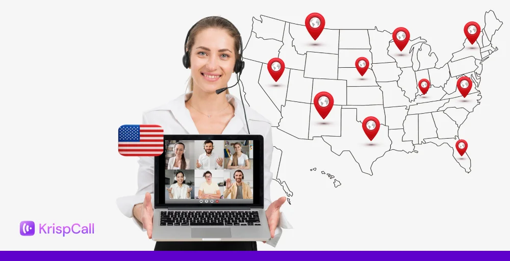 contact center companies in US map