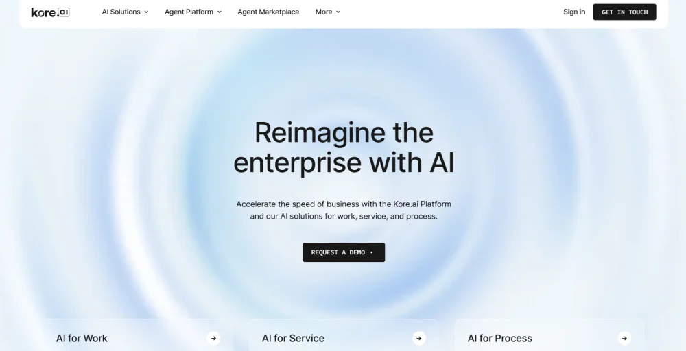 conversational ai platforms - Kore.ai