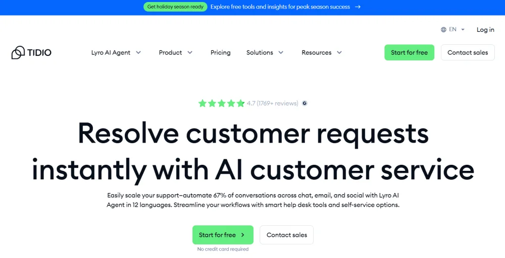 conversational ai platforms - Tidio