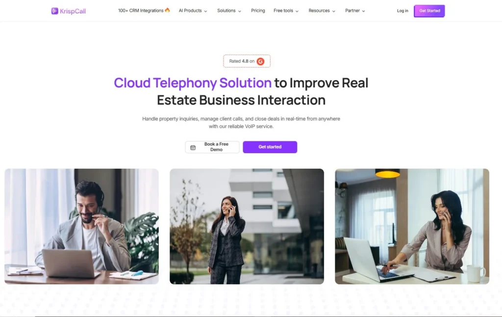 krispcall as real estate