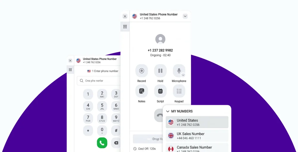 power dialer dashboard krispcall