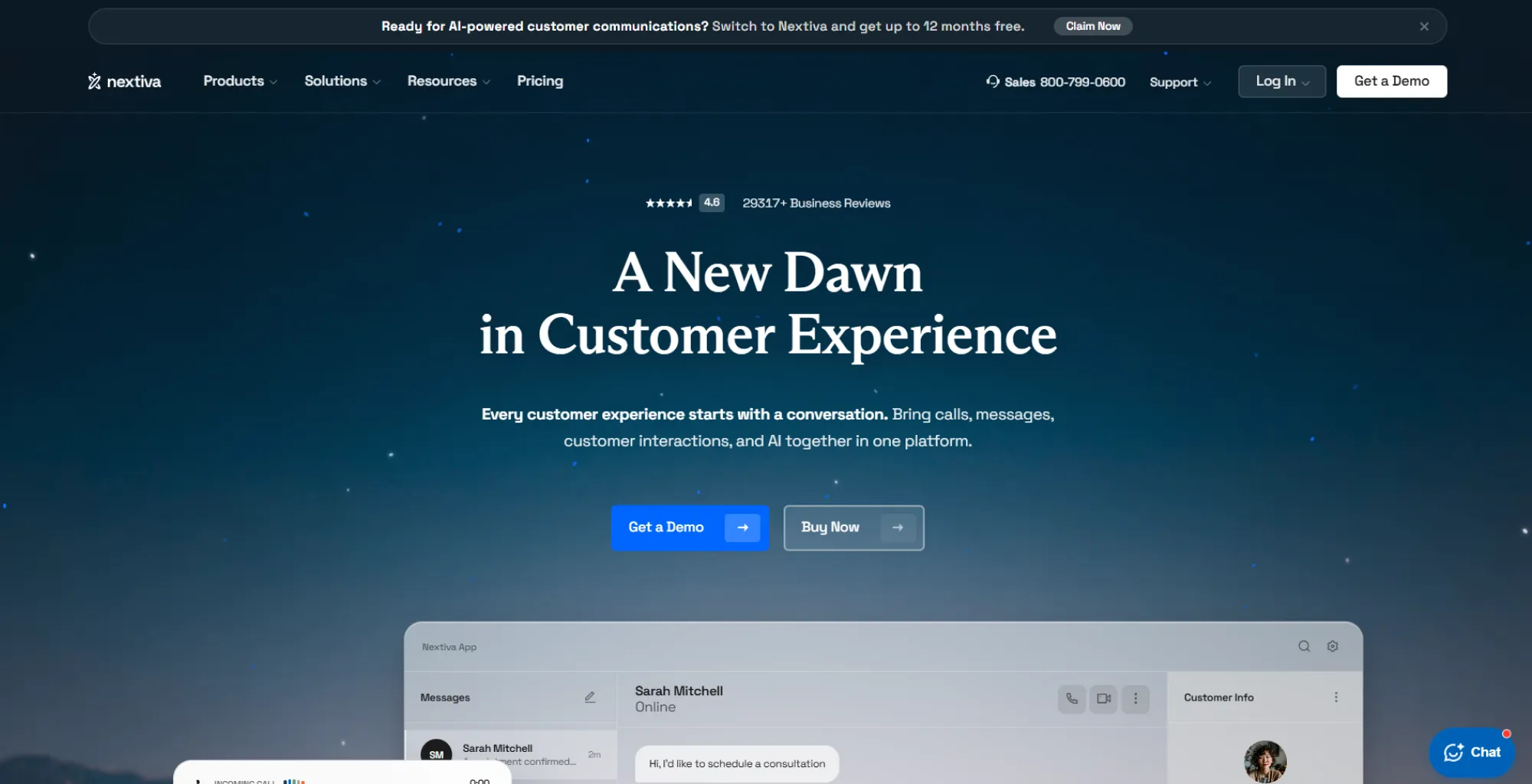 nextiva best for customer experience and unified communications