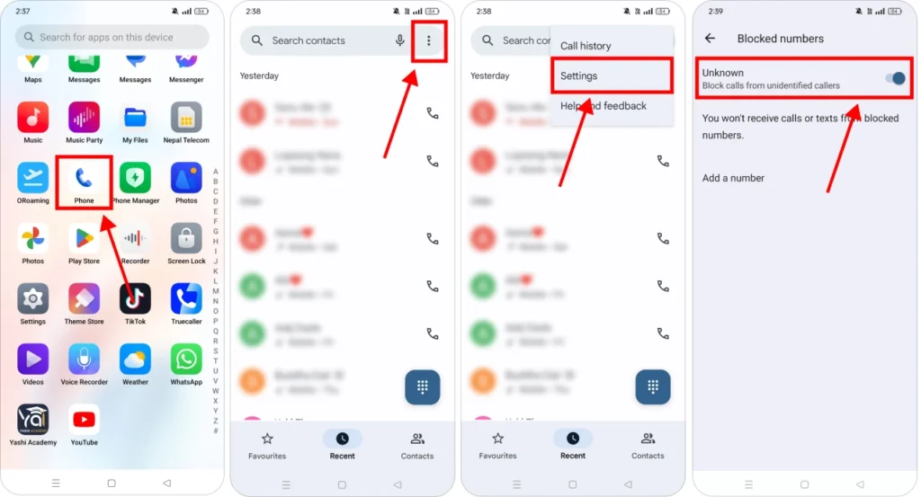 Blocking restricted calls on Android