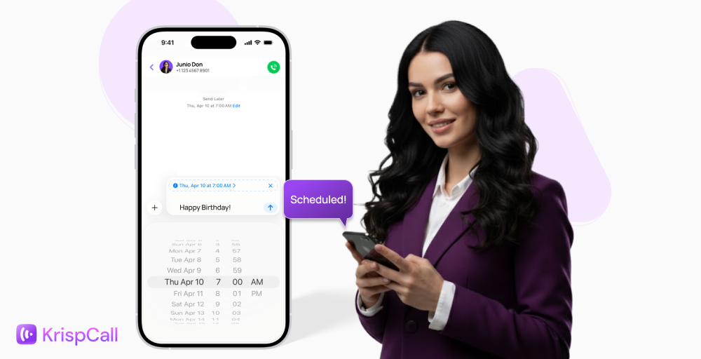 How to schedule a text