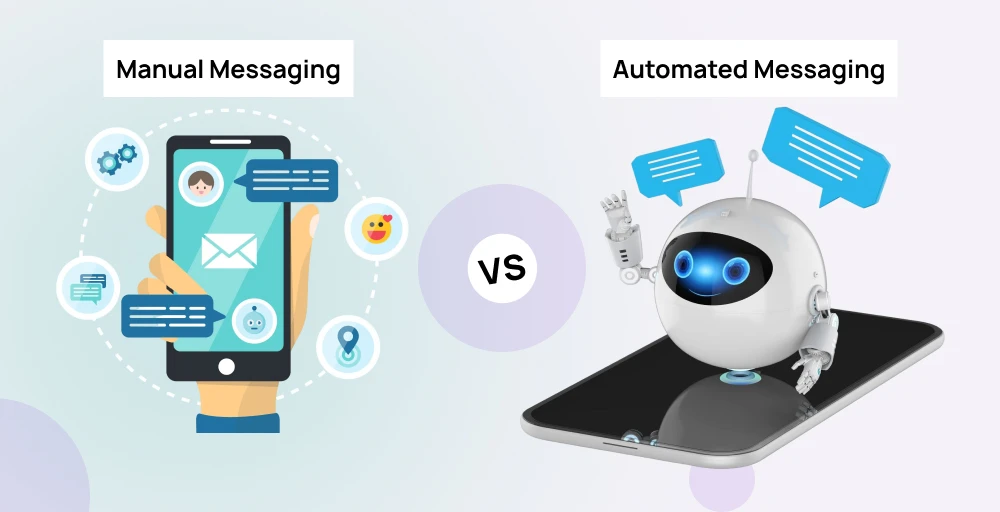 automated text messaging vs manual messaging key differences