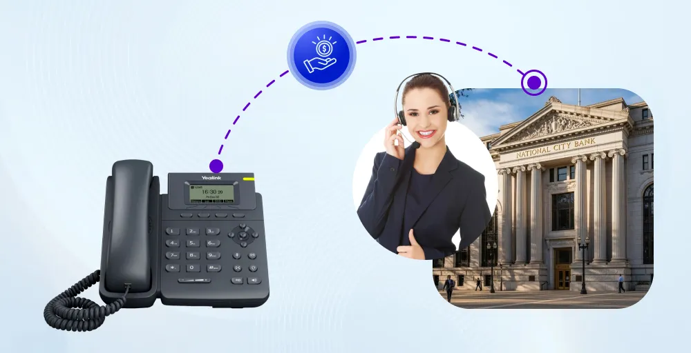 bank sending transaction alerts via VoIP text
